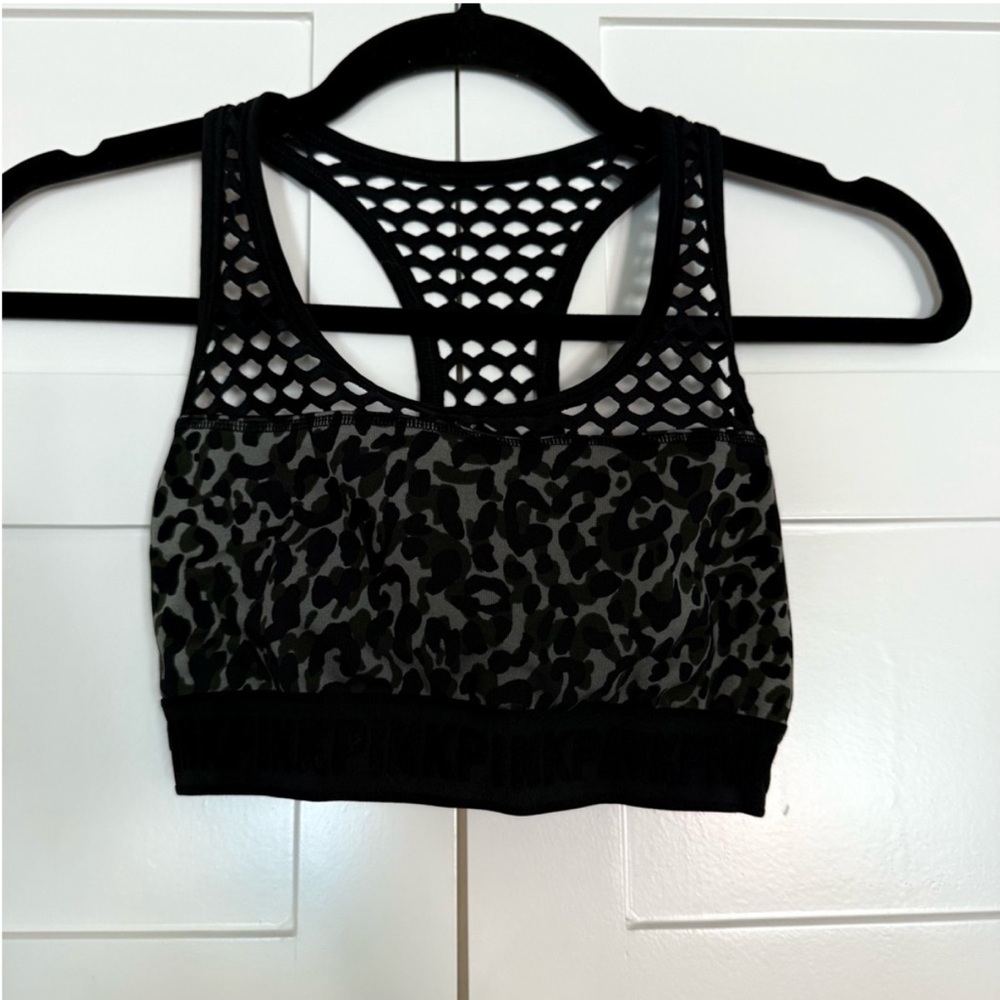 Victoria’s Secret Black and Gray Women's Sports Bra
